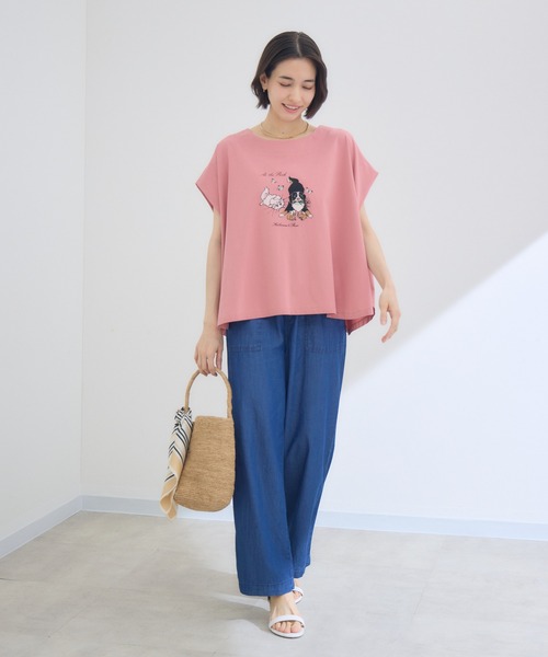 KATHARINE ROSS(キャサリンロス)の「【KATHARINE ROSS】【キャサリンちゃんロスくん】ーAt the Parkー プリントTシャツ(Tシャツ/カットソー・レディース・ピンク/ホワイト/ネイビー・FREE)」の17枚目の写真