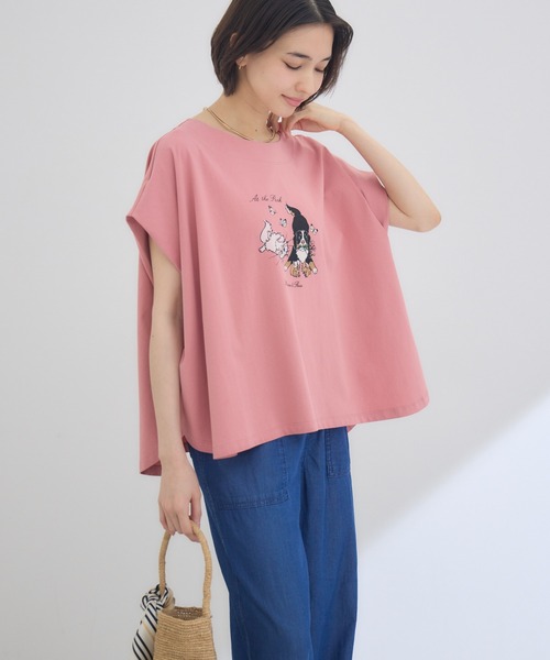 KATHARINE ROSS(キャサリンロス)の「【KATHARINE ROSS】【キャサリンちゃんロスくん】ーAt the Parkー プリントTシャツ(Tシャツ/カットソー・レディース・ピンク/ホワイト/ネイビー・FREE)」の21枚目の写真