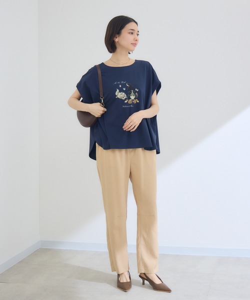 KATHARINE ROSS(キャサリンロス)の「【KATHARINE ROSS】【キャサリンちゃんロスくん】ーAt the Parkー プリントTシャツ(Tシャツ/カットソー・レディース・ピンク/ホワイト/ネイビー・FREE)」の6枚目の写真