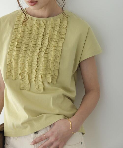 URBAN RESEARCH Sonny Label(アーバンリサーチサニーレーベル)の「フロントフリルプルオーバー(Tシャツ/カットソー・レディース・ブラック/オフホワイト/グリーン系その他・FREE)」の3枚目の写真