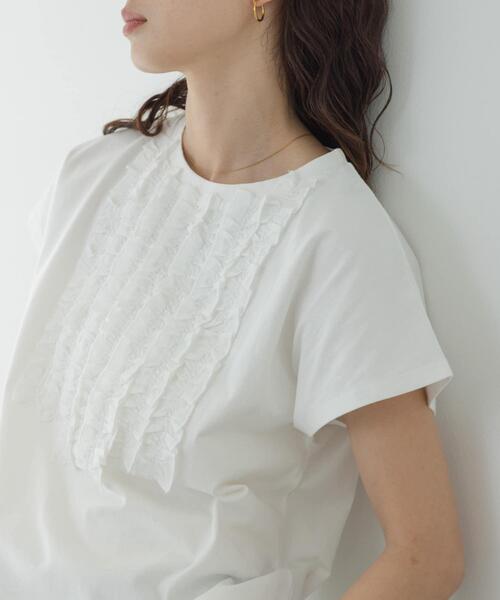 URBAN RESEARCH Sonny Label(アーバンリサーチサニーレーベル)の「フロントフリルプルオーバー(Tシャツ/カットソー・レディース・ブラック/オフホワイト/グリーン系その他・FREE)」の20枚目の写真