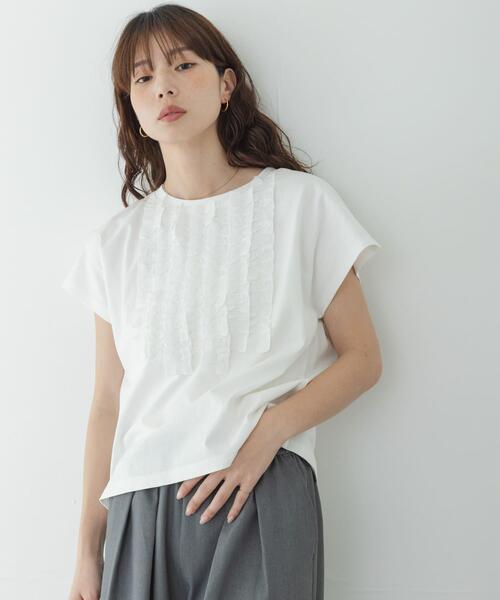 URBAN RESEARCH Sonny Label(アーバンリサーチサニーレーベル)の「フロントフリルプルオーバー(Tシャツ/カットソー・レディース・ブラック/オフホワイト/グリーン系その他・FREE)」の21枚目の写真