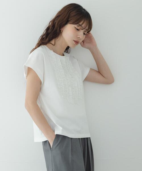 URBAN RESEARCH Sonny Label(アーバンリサーチサニーレーベル)の「フロントフリルプルオーバー(Tシャツ/カットソー・レディース・ブラック/オフホワイト/グリーン系その他・FREE)」の22枚目の写真