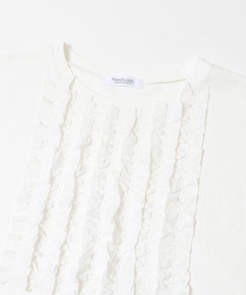 URBAN RESEARCH Sonny Label(アーバンリサーチサニーレーベル)の「フロントフリルプルオーバー(Tシャツ/カットソー・レディース・ブラック/オフホワイト/グリーン系その他・FREE)」の12枚目の写真