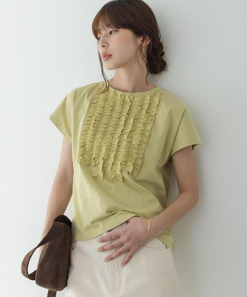 URBAN RESEARCH Sonny Label(アーバンリサーチサニーレーベル)の「フロントフリルプルオーバー(Tシャツ/カットソー・レディース・ブラック/オフホワイト/グリーン系その他・FREE)」の10枚目の写真