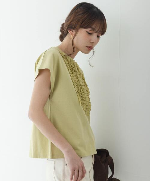 URBAN RESEARCH Sonny Label(アーバンリサーチサニーレーベル)の「フロントフリルプルオーバー(Tシャツ/カットソー・レディース・ブラック/オフホワイト/グリーン系その他・FREE)」の11枚目の写真