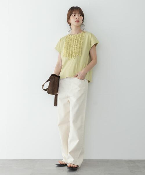 URBAN RESEARCH Sonny Label(アーバンリサーチサニーレーベル)の「フロントフリルプルオーバー(Tシャツ/カットソー・レディース・ブラック/オフホワイト/グリーン系その他・FREE)」の13枚目の写真