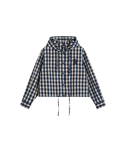 HOODED CHECK SHIRT（シャツ/ブラウス）｜EMIS（イミス）の 