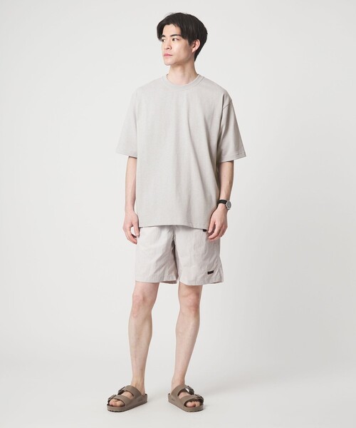 green label relaxing(グリーンレーベルリラクシング)の「【WEB限定】ファンクショナル ヘビーウェイト クルーネック 半袖 Tシャツ カットソー -抗菌-(Tシャツ/カットソー・メンズ・ホワイト/ライトグレー/ダークブラウン/ブラック・XL/S/L/M)」の8枚目の写真
