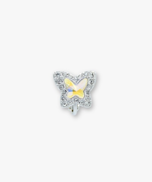 ANNA SUI(アナスイ)の「【取扱店舗限定アイテム】スパークルバタフライモチーフ イヤリング(イヤリング・レディース・クリア・FREE)」の2枚目の写真