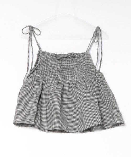unnu(ユヌ)の「ギンガムチェックギャザーキャミトップス(シャツ/ブラウス・レディース・レッド/ブラック・F)」の10枚目の写真