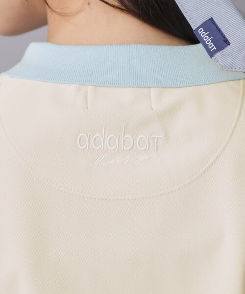 adabat(アダバット)の「【ADABAT NAVY】ニット切替ポロシャツ(ポロシャツ・レディース・ライトベージュ/ブラック・42/40/38)」の20枚目の写真