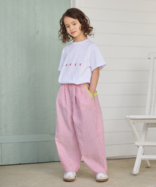 Piet(ピエット)の「配色ストライプボールパンツ(その他パンツ・キッズ・レッド/ブラウン・130/110/100/120)」の3枚目の写真