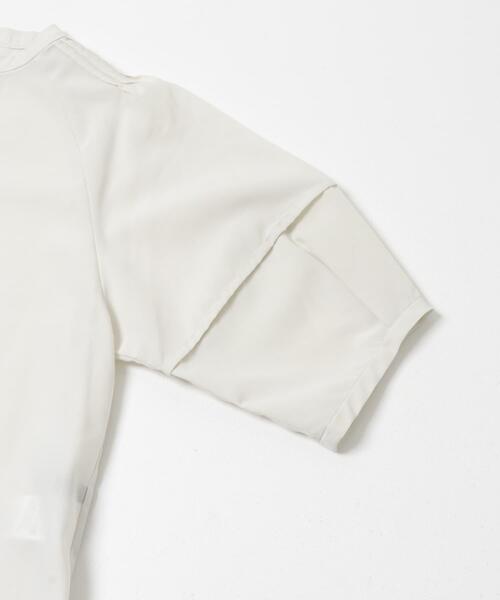 URBAN RESEARCH ROSSO WOMEN(アーバンリサーチ ロッソ)の「『WEB/一部店舗限定』UVカットウォッシャブルリネン混シャツブラウス(シャツ/ブラウス・レディース・イエロー/オフホワイト/ブラウン/ブルー系その他/ネイビー・FREE)」の22枚目の写真