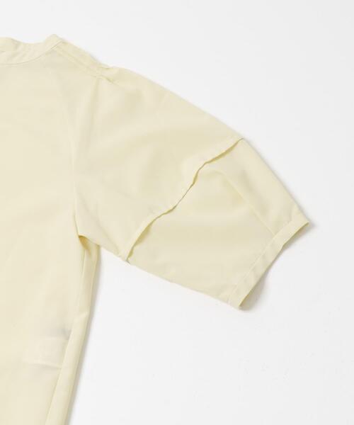 URBAN RESEARCH ROSSO WOMEN（アーバンリサーチ　ロッソ）の「『WEB/一部店舗限定』UVカットウォッシャブルリネン混シャツブラウス（シャツ/ブラウス・レディース・イエロー/オフホワイト/ブラウン/ブルー系その他/ネイビー・FREE）」の9枚目の写真