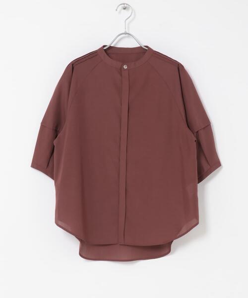 URBAN RESEARCH ROSSO WOMEN（アーバンリサーチ　ロッソ）の「『WEB/一部店舗限定』UVカットウォッシャブルリネン混シャツブラウス（シャツ/ブラウス・レディース・イエロー/オフホワイト/ブラウン/ブルー系その他/ネイビー・FREE）」の15枚目の写真