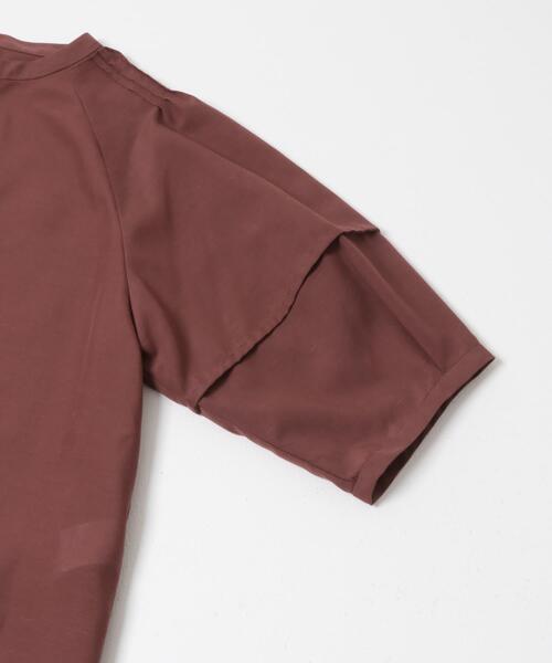 URBAN RESEARCH ROSSO WOMEN（アーバンリサーチ　ロッソ）の「『WEB/一部店舗限定』UVカットウォッシャブルリネン混シャツブラウス（シャツ/ブラウス・レディース・イエロー/オフホワイト/ブラウン/ブルー系その他/ネイビー・FREE）」の16枚目の写真