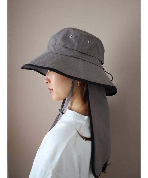 TRUNC(トランクエイティーエイト)の「Wide Brim Packable Bucket(ハット・レディース・アイボリー/ブラック/グレー・FREE)」の3枚目の写真