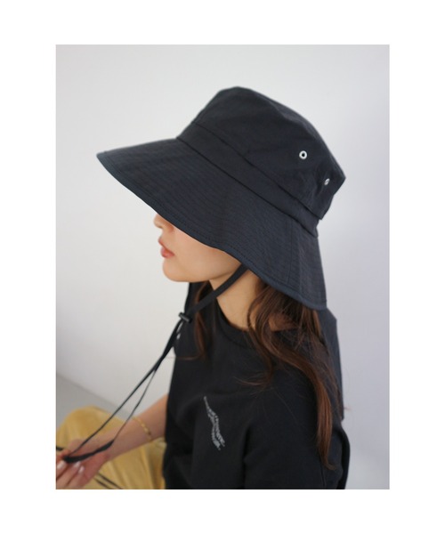 TRUNC(トランクエイティーエイト)の「Wide Brim Packable Bucket(ハット・レディース・アイボリー/ブラック/グレー・FREE)」の2枚目の写真
