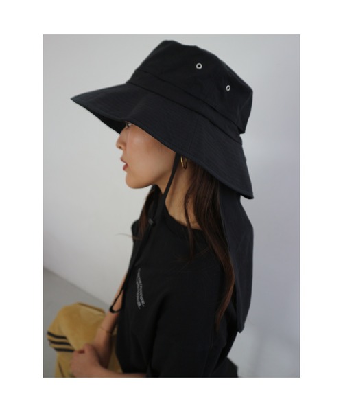 TRUNC(トランクエイティーエイト)の「Wide Brim Packable Bucket(ハット・レディース・アイボリー/ブラック/グレー・FREE)」の19枚目の写真