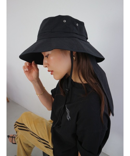 TRUNC(トランクエイティーエイト)の「Wide Brim Packable Bucket(ハット・レディース・アイボリー/ブラック/グレー・FREE)」の20枚目の写真