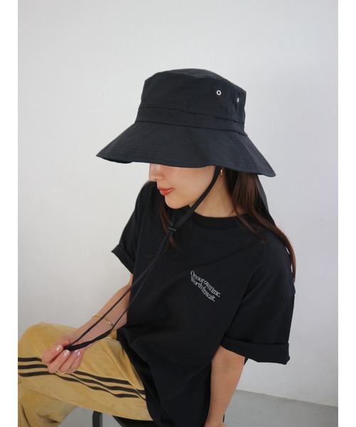 TRUNC(トランクエイティーエイト)の「Wide Brim Packable Bucket(ハット・レディース・アイボリー/ブラック/グレー・FREE)」の22枚目の写真