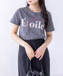 【6色展開】プリントパールロゴTシャツ［骨格ストレート／きれいめ／大人カジュアル／シンプル］