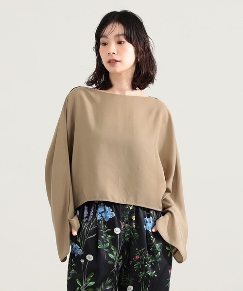 Demi-Luxe BEAMS(デミルクス ビームス)の「【8/6値下げ】ポプリン ドルマン ブラウス(シャツ/ブラウス・レディース・ホワイト/ブラック系その他4/ベージュ・ONE SIZE)」の9枚目の写真
