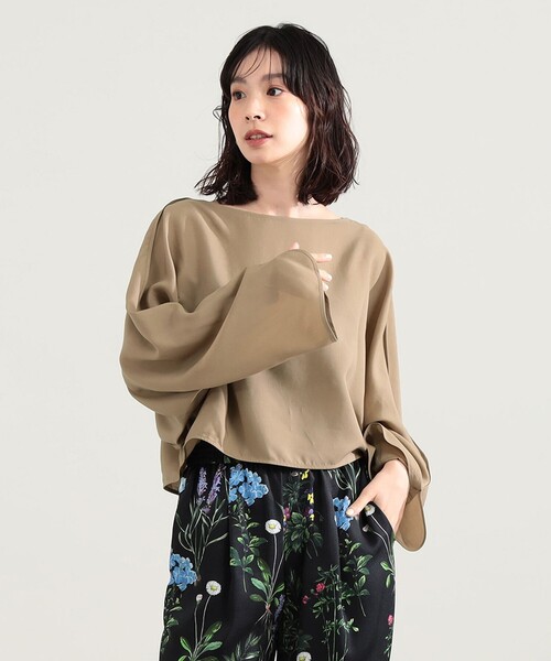 Demi-Luxe BEAMS(デミルクス ビームス)の「【8/6値下げ】ポプリン ドルマン ブラウス(シャツ/ブラウス・レディース・ホワイト/ブラック系その他4/ベージュ・ONE SIZE)」の10枚目の写真