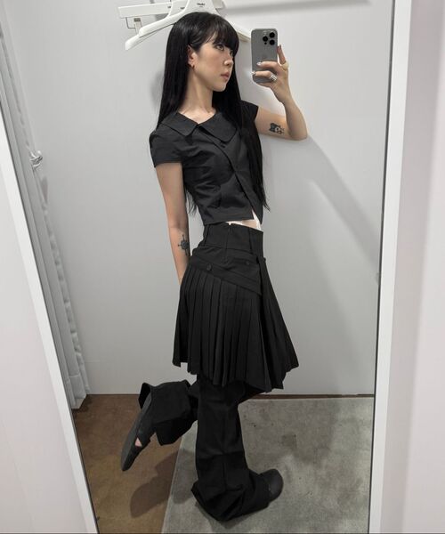 Miseki SEOUL(ミセキソウル)の「Accordion side pleats midi skirt BLACK(スカート・レディース・その他・1/2)」の4枚目の写真