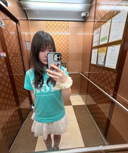 RANDOMOFF(ランダムオフ)の「ROEFF TYPE PLAY DOT T-SHIRT MINT(White)(Tシャツ/カットソー・レディース・ミント・SMALL/MEDIUM/LARGE/X-LARGE)」の4枚目の写真