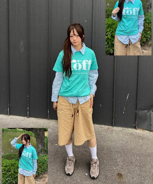 RANDOMOFF(ランダムオフ)の「ROEFF TYPE PLAY DOT T-SHIRT MINT(White)(Tシャツ/カットソー・レディース・ミント・SMALL/MEDIUM/LARGE/X-LARGE)」の6枚目の写真