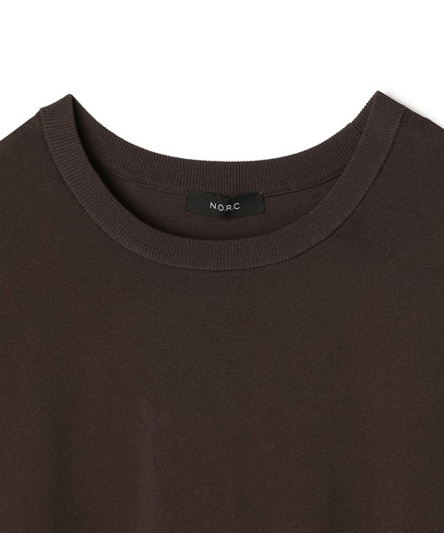 N.O.R.C（ノーク）の「【ウォッシャブル】クールリラクシーニットTEE（ニット/セーター・レディース・ブラウン/ブラック/ライトグレー/ブルー・フリー）」の14枚目の写真