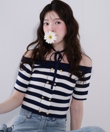 lace docking dot cami onepiece / レースドッキングドットキャミ