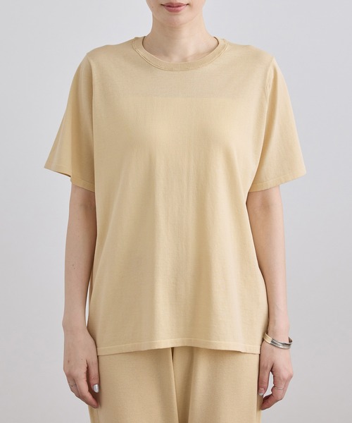 SALON adam et rope'（サロン アダム エ ロペ）の「クールニットプルオーバー / セットアップ対応（Tシャツ/カットソー・レディース・キナリ/サックスブルー/ブラック・FREE）」の8枚目の写真