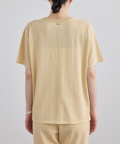 SALON adam et rope'（サロン アダム エ ロペ）の「クールニットプルオーバー / セットアップ対応（Tシャツ/カットソー・レディース・キナリ/サックスブルー/ブラック・FREE）」の10枚目の写真