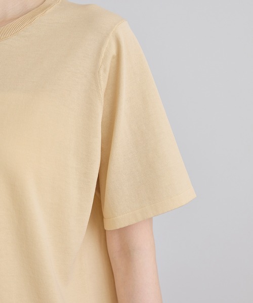 SALON adam et rope'（サロン アダム エ ロペ）の「クールニットプルオーバー / セットアップ対応（Tシャツ/カットソー・レディース・キナリ/サックスブルー/ブラック・FREE）」の13枚目の写真