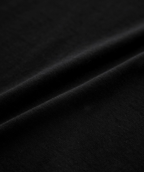 SALON adam et rope'（サロン アダム エ ロペ）の「クールニットプルオーバー / セットアップ対応（Tシャツ/カットソー・レディース・キナリ/サックスブルー/ブラック・FREE）」の6枚目の写真