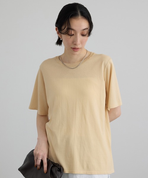 SALON adam et rope'（サロン アダム エ ロペ）の「クールニットプルオーバー / セットアップ対応（Tシャツ/カットソー・レディース・キナリ/サックスブルー/ブラック・FREE）」の22枚目の写真