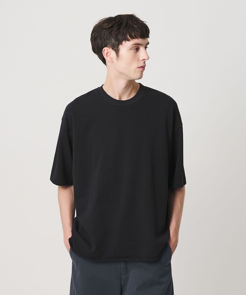 BEAUTY&YOUTH UNITED ARROWS(ビューティーアンドユースユナイテッドアローズ)の「ネップ コットン カットオフ クロップド Tシャツ(Tシャツ/カットソー・メンズ・ホワイト/オレンジ/ネイビー・XL/L/S/M)」の3枚目の写真