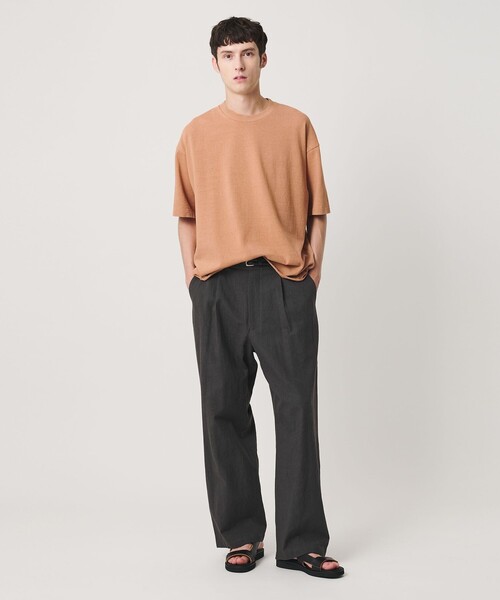 BEAUTY&YOUTH UNITED ARROWS(ビューティーアンドユースユナイテッドアローズ)の「ネップ コットン カットオフ クロップド Tシャツ(Tシャツ/カットソー・メンズ・ホワイト/オレンジ/ネイビー・XL/L/S/M)」の5枚目の写真