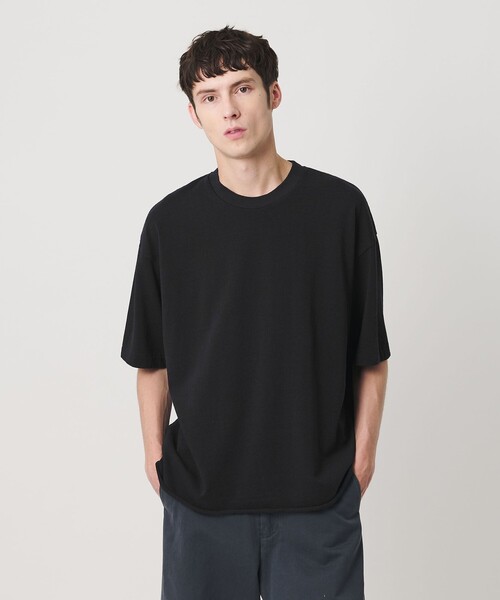 BEAUTY&YOUTH UNITED ARROWS(ビューティーアンドユースユナイテッドアローズ)の「ネップ コットン カットオフ クロップド Tシャツ(Tシャツ/カットソー・メンズ・ホワイト/オレンジ/ネイビー・XL/L/S/M)」の7枚目の写真