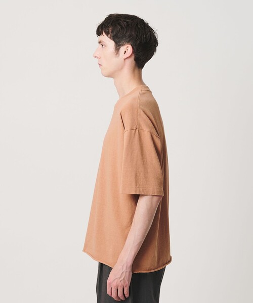 BEAUTY&YOUTH UNITED ARROWS(ビューティーアンドユースユナイテッドアローズ)の「ネップ コットン カットオフ クロップド Tシャツ(Tシャツ/カットソー・メンズ・ホワイト/オレンジ/ネイビー・XL/L/S/M)」の9枚目の写真