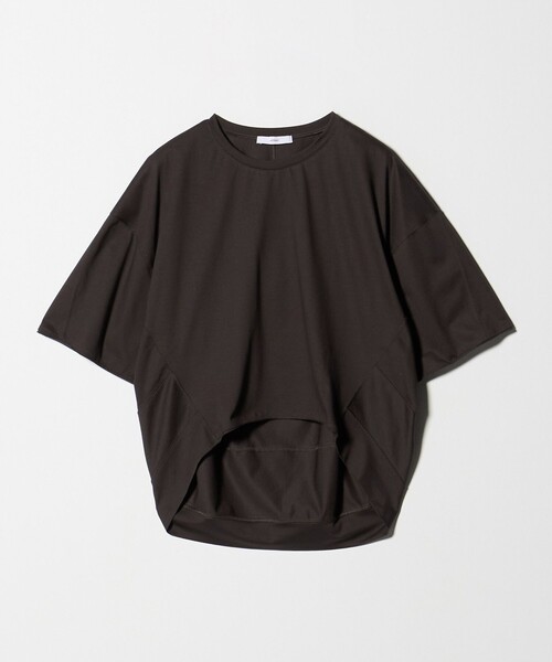 ASTRAET(アストラット)の「<ASTRAET>エッグシルエット クルーネックTシャツ(Tシャツ/カットソー・レディース・ブラック/ダークブラウン/ホワイト・FREE)」の3枚目の写真
