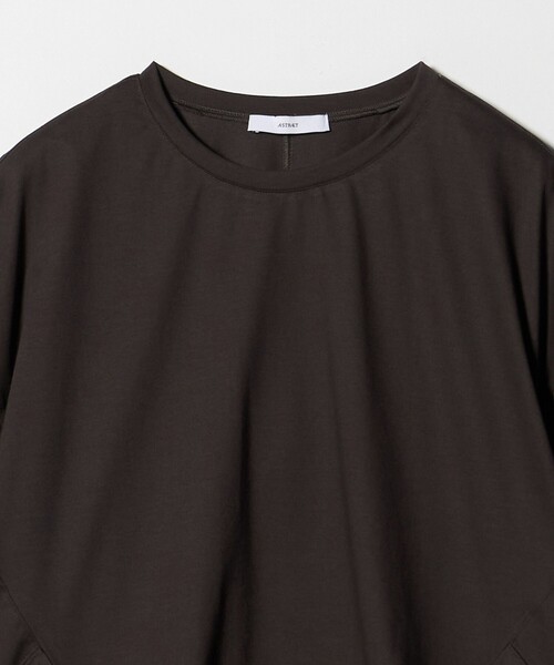 ASTRAET(アストラット)の「<ASTRAET>エッグシルエット クルーネックTシャツ(Tシャツ/カットソー・レディース・ブラック/ダークブラウン/ホワイト・FREE)」の5枚目の写真