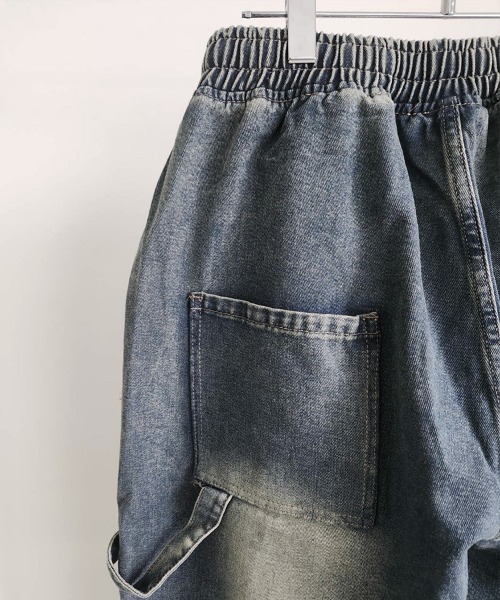 YACA(ヤーカ)の「Damage Carpenter Denim PT/ダメージカーペンターデニムパンツ【unisex item】(デニムパンツ・レディース・ブルー・FREE)」の16枚目の写真