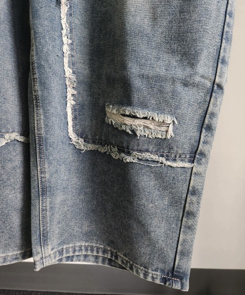 YACA(ヤーカ)の「Damage Carpenter Denim PT/ダメージカーペンターデニムパンツ【unisex item】(デニムパンツ・レディース・ブルー・FREE)」の18枚目の写真
