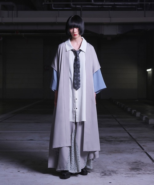 狐独（コドク）の「レースキリカエハカマパンツ/SETUP対応（スラックス・メンズ・ブラック/ライトグレー・MEDIUM/SMALL/LARGE）」の20枚目の写真