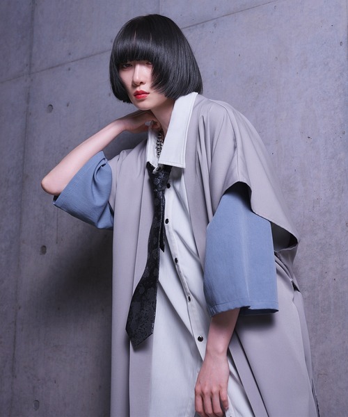 狐独（コドク）の「レースキリカエハカマパンツ/SETUP対応（スラックス・メンズ・ブラック/ライトグレー・MEDIUM/SMALL/LARGE）」の13枚目の写真