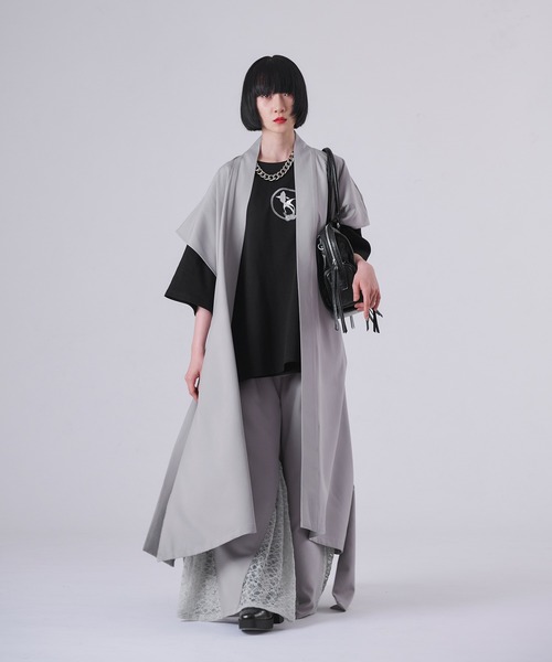 狐独（コドク）の「レースキリカエハカマパンツ/SETUP対応（スラックス・メンズ・ブラック/ライトグレー・MEDIUM/SMALL/LARGE）」の11枚目の写真